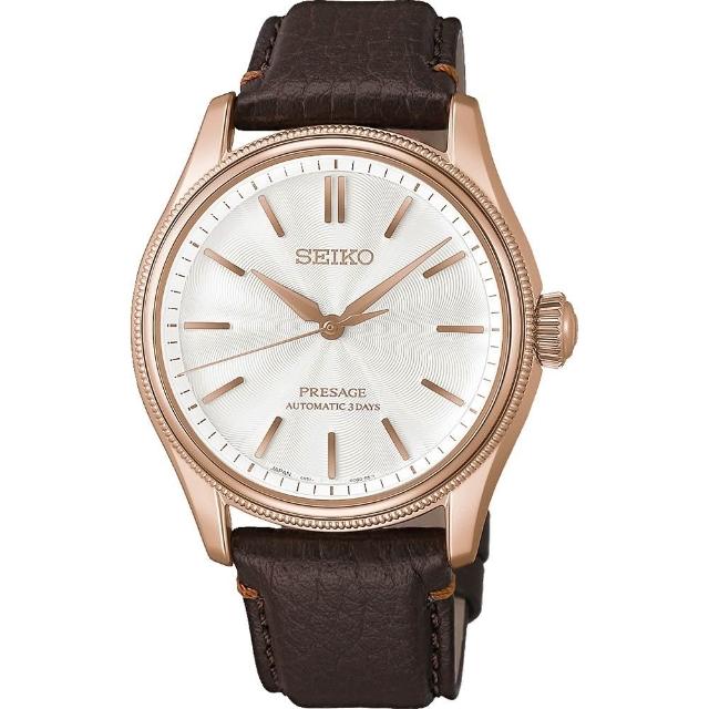 【SEIKO 精工】Presage Classic Series 富岡絲綢限定版三日鍊機械錶 618年中慶 推薦(HCC008/6R51-00N0J)