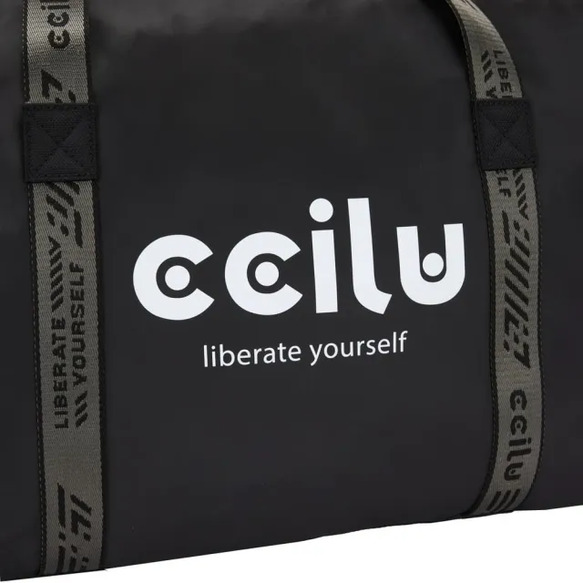 【CCILU 馳綠】官方直營 品牌造型 織帶拖特包- 黑