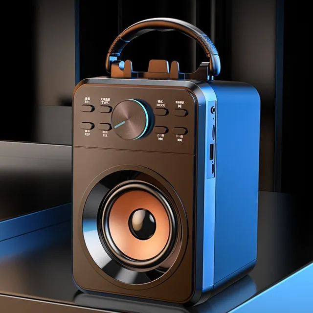 【Quality 聚家】無線音響 藍牙音箱 大音量音箱 13*13*19CM 廣場舞音響 震撼重低音 藍牙5.0