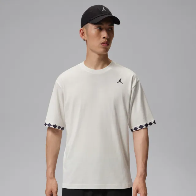 【NIKE 耐吉】AS M J FIRST CLSS 85 SS CREW 米色 短T 短袖上衣 喬丹 穿搭 男款 IW1598-133