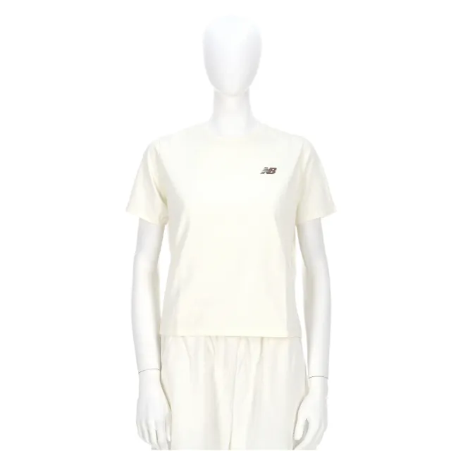 【NEW BALANCE】SDS 女款 米色 休閒 運動 舒適 上衣 短袖 WT61B2GQCIC