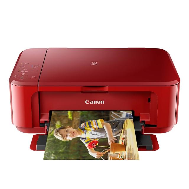 【Canon】官方直營 PIXMA MG3670 三合一Wi-Fi自動雙面列印多功能噴墨印表機(紅)