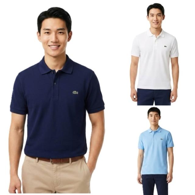 【LACOSTE】LACOSTE 經典款CLASSIC FIT網眼polo衫(LACOSTE polo衫 鱷魚)