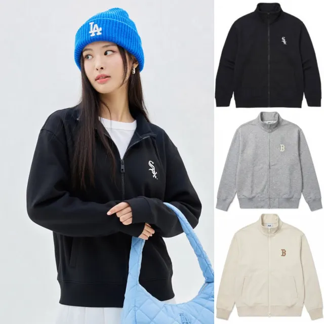 【MLB】男女同款 連帽外套 立領外套 紅襪/白襪/洋基隊(3FTRB0431/3ATRB0134-多款任選)
