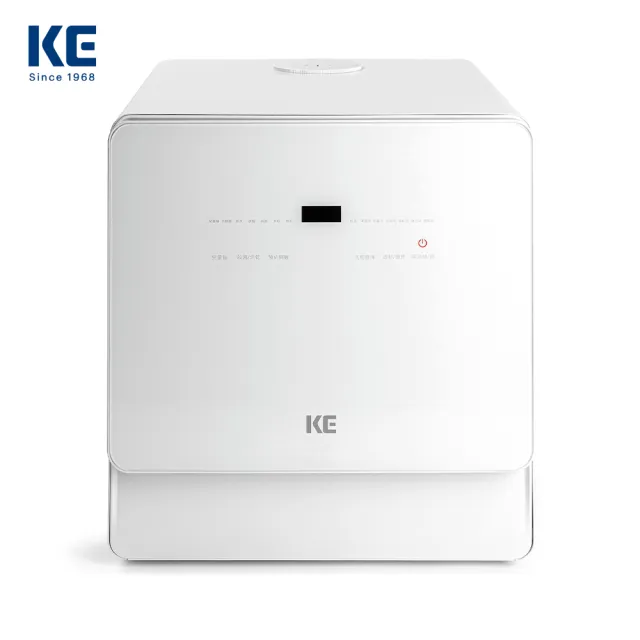 【嘉儀】KE嘉儀 桌上型洗烘碗機 KDW-236W(6人份免安裝洗烘碗機、熱風烘乾、奶瓶清洗、最高溫80度C、UV殺菌)