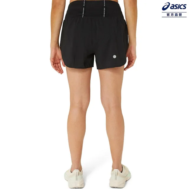 【asics 亞瑟士】女 ROAD 3.5吋 短褲 女款  跑步下著(2012C965-001)