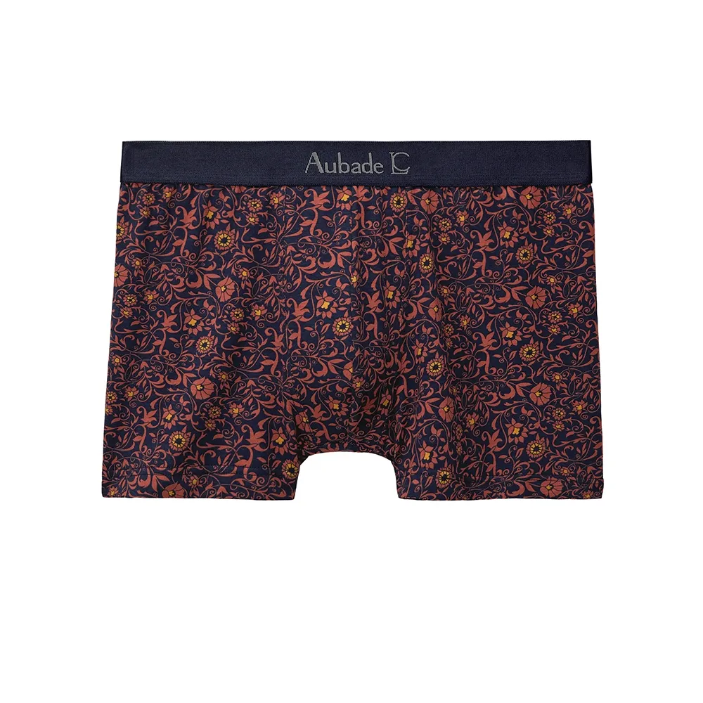 【Aubade】長版頂級莫代爾棉 彈性四角男褲 平口褲(波西米亞-2221)
