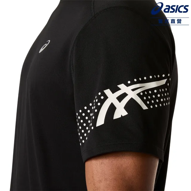 【asics 亞瑟士】ICON 短袖上衣 男款 海外版 跑步上衣(2011D458-001)