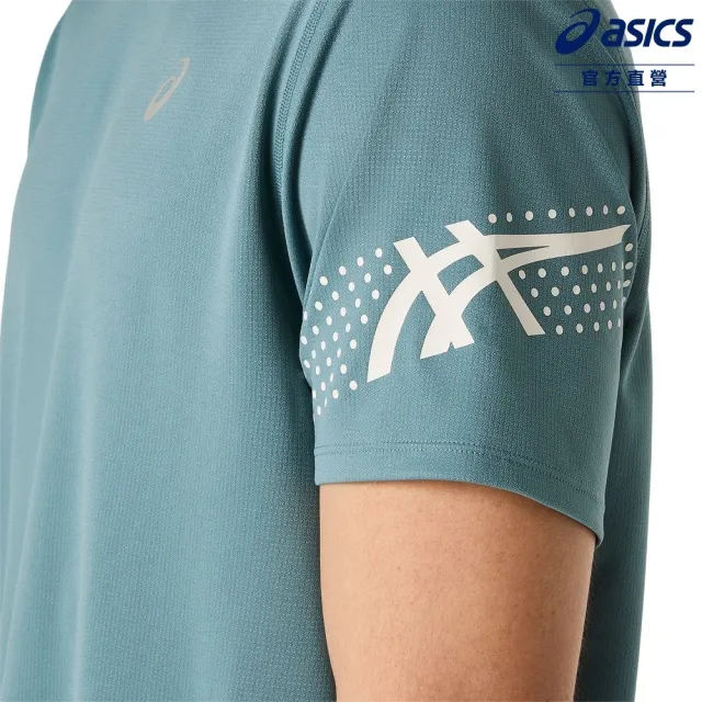 【asics 亞瑟士】ICON 短袖上衣 男款 海外版 跑步上衣 2011D458-402