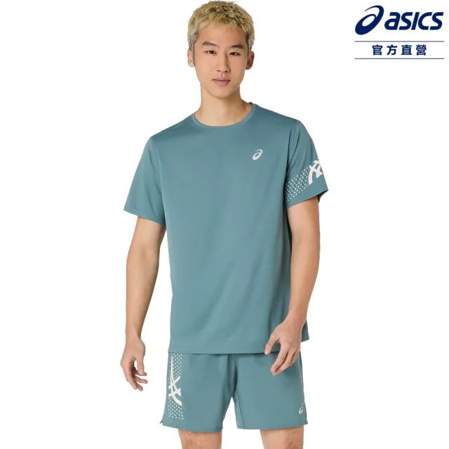 【asics 亞瑟士】ICON 短袖上衣 男款 海外版 跑步上衣 2011D458-402