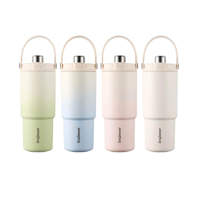 【CorelleBrands 康寧餐具】SNAPWARE 鋅light輕瓷保溫保冰奶蓋杯950ml-四色任選