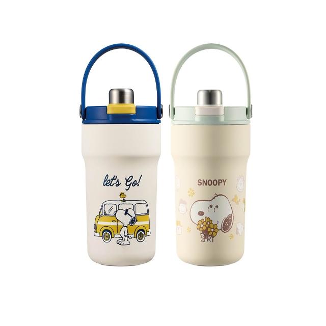 【CorelleBrands 康寧餐具】Snapware SNOOPY手提鋅陶瓷保溫杯720ml