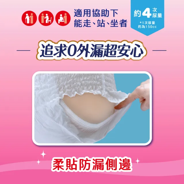 【來復易】防漏安心復健褲S-XL 箱購(成人紙尿褲/褲型紙尿褲)(3箱組)