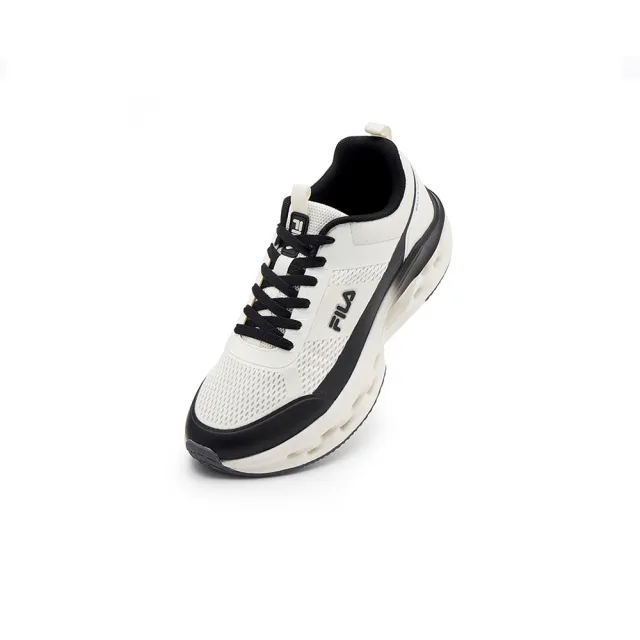 【FILA】男慢跑鞋-米/黑(1-J525A-100)