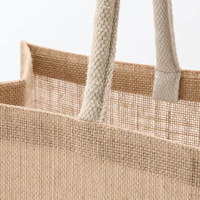【MUJI 無印良品】黃麻購物袋原色A3
