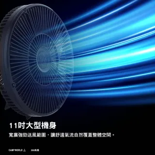【KZM】280風扇+專用雲台 露營風扇 循環扇 5段風速 多種安裝方式 逐露天下