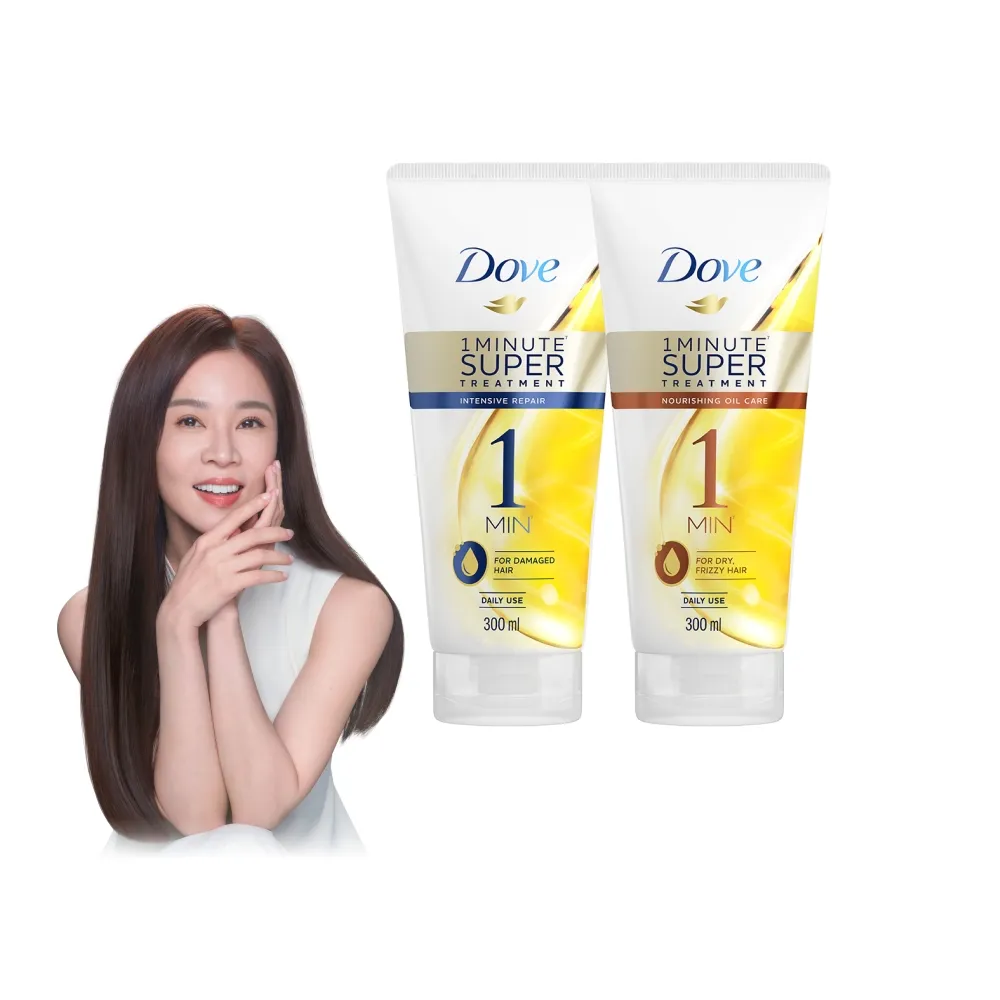 【Dove 多芬】一分鐘護髮精華300mlx2入(深層修護/輕潤保濕)