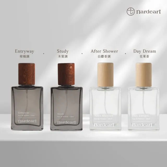 【nardeart】淡香精 30ml 官方直營 2入組(多款任選/香水禮盒/禮物/木質調/白麝香/情人節/送禮)