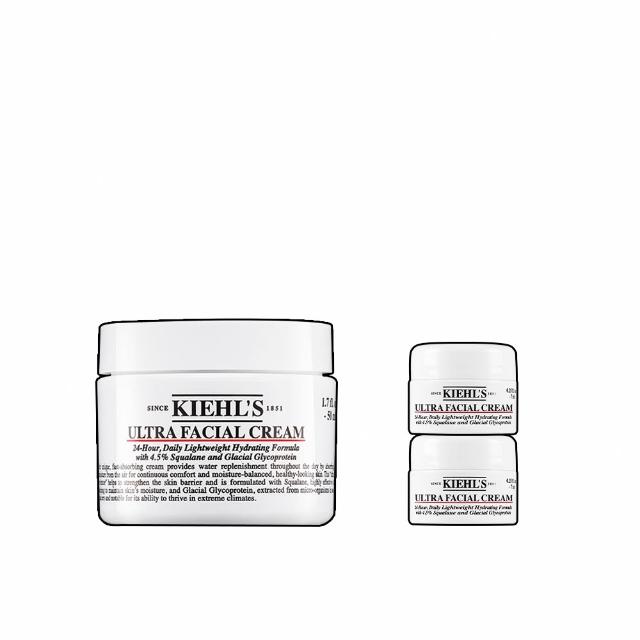 【Kiehl’s 契爾氏】官方直營 冰河醣蛋白舒敏修護保濕霜 50ml(Kiehl’s)