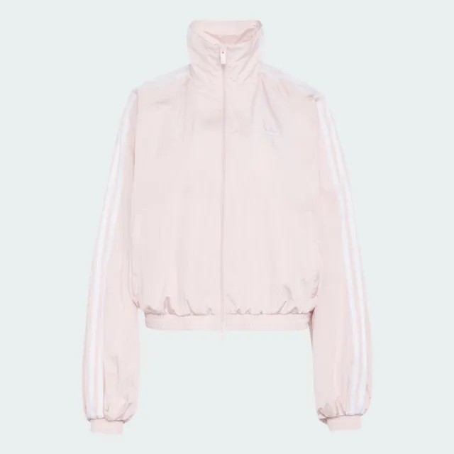 【adidas 愛迪達】Balloon Tt 女 夾克 運動外套 休閒穿搭 粉紅(KY5046)