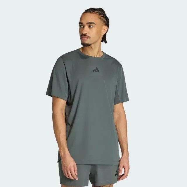 【adidas 愛迪達】D4t Primelift T 男 T恤 運動上衣 休閒短袖 橄欖綠 亞版(KS1147)