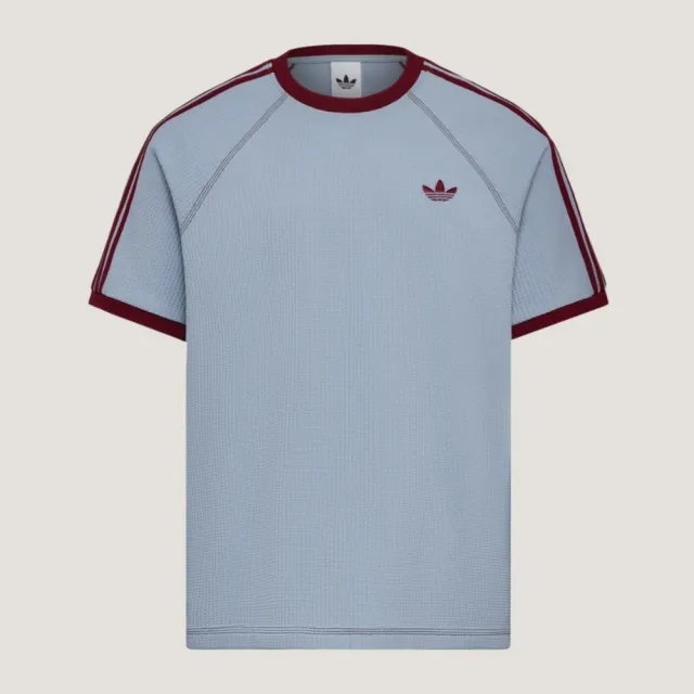【adidas 愛迪達】Ss Tee U 男女 T恤 運動上衣 休閒短袖 灰藍 亞版(KT7787)