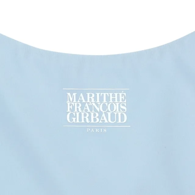 【MARITHE FRANCOIS GIRBAUD】官方旗艦 女款無袖連身泳衣(天藍色)