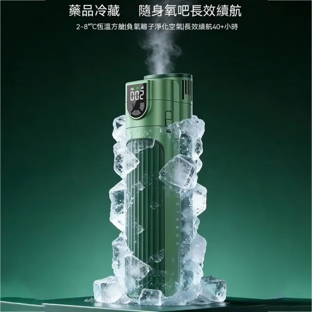 【RTAKO】便攜式胰島素冷藏盒 藥品冷藏杯 充電式保冷杯(冷熱雙控 附雙電池 可上飛機 附杯套 外出旅行適用)