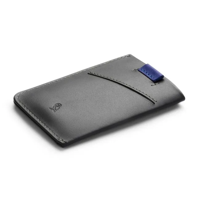【Bellroy】官方直營 Card Sleeve 真皮票卡鈔票皮夾(炭灰藍)