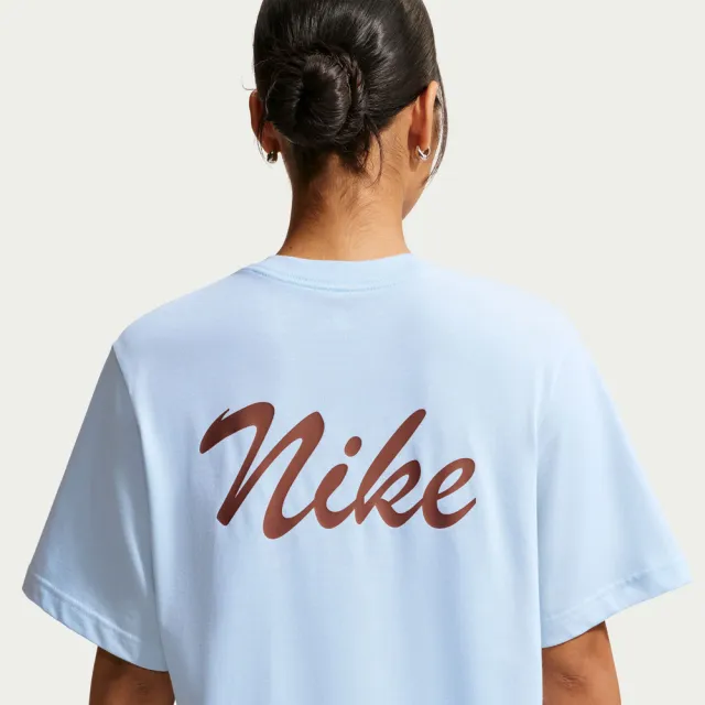 【NIKE 耐吉】短袖上衣 女 T恤 寬鬆 AS W NSW SS TEE BOXY 藍 IW1213-407
