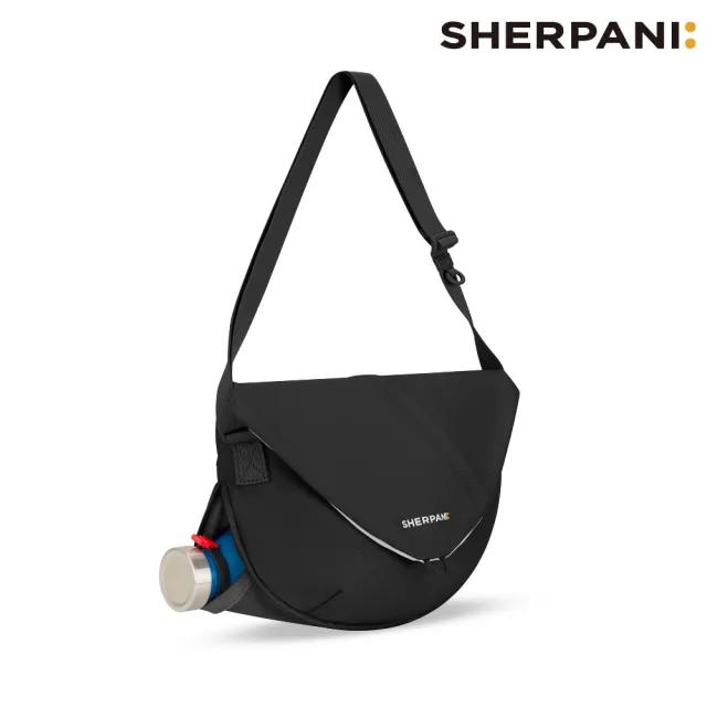 【Sherpani】雙11 RFID 防潑水多功能郵差包 26I Milli 2L｜黑色 (RFID屏蔽 撥水 附零錢包)