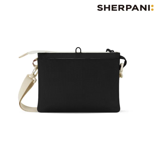 【Sherpani】雙11 RFID 防潑水多功能斜背包 26I Zoom 1L｜印花米色 (RFID屏蔽 撥水)