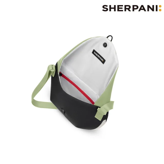 【Sherpani】雙11 RFID 防潑水多功能郵差包 26I Milli 2L｜草綠-黑 (RFID屏蔽 撥水 附零錢包)