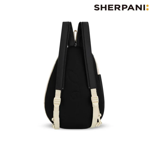 【Sherpani】雙11 RFID 防潑水多功能斜肩包 26I Wayfarer 8L｜印花米-黑 (RFID屏蔽 撥水 肩背 後