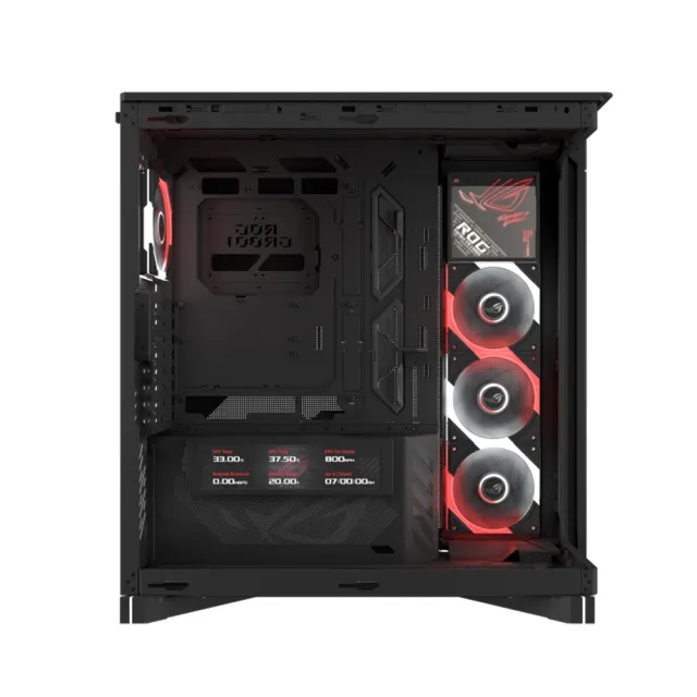 【ASUS 華碩】ROG Cronox ARGB EATX 全塔式全景電競機殼 - 黑色(ROG-CRONOX-GR801-ARGB-B)