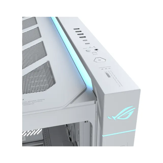 【ASUS 華碩】ROG Cronox ARGB EATX 全塔式全景電競機殼 - 潮競白(ROG-CRONOX-GR801-ARGB-W)