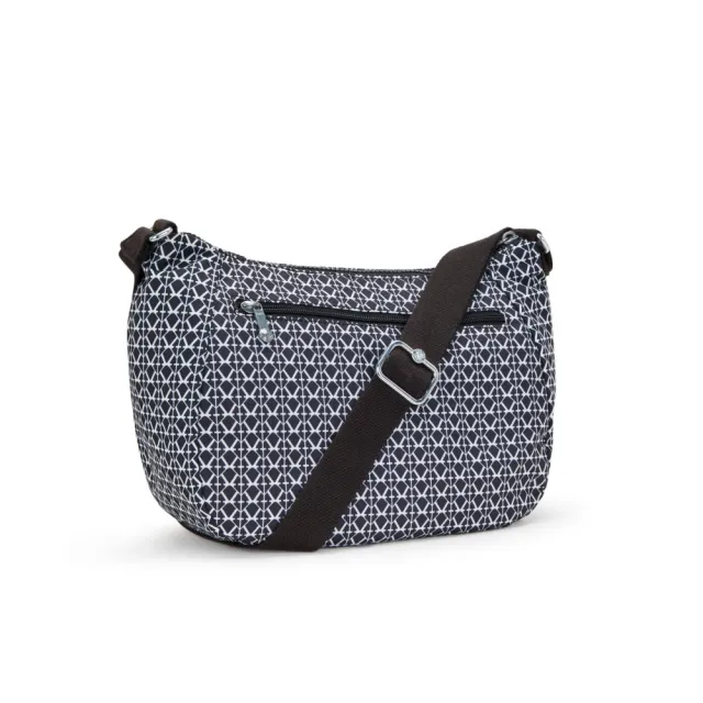 【KIPLING】（網路獨家款）經典老花雙層側背包-CAI 女包