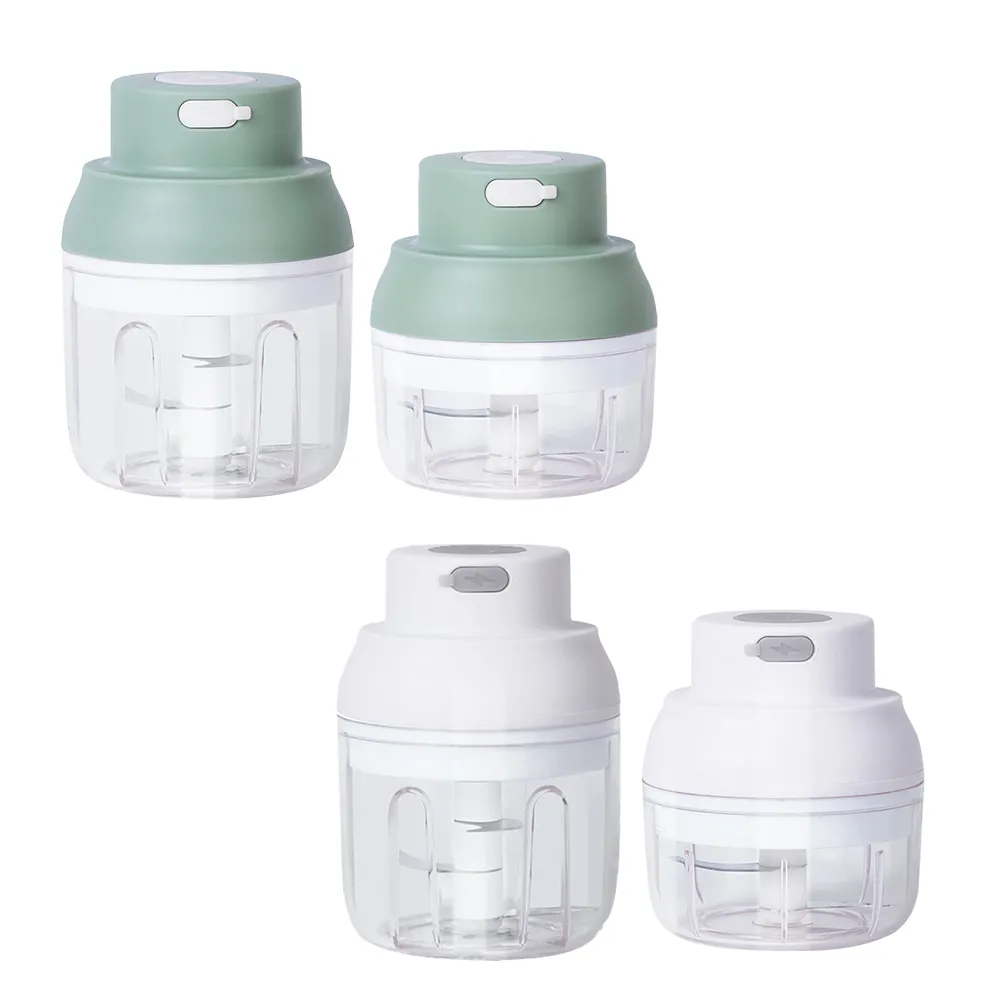 【DREAMCATCHER】多功能食物調理機 100ml+250ml雙杯組(PP升級款/料理機/攪碎機/蒜泥機/絞碎機/副食)