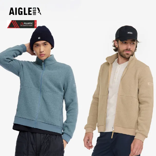 【AIGLE】男 POLARTEC 刷毛保暖外套｜AG-4A114(POLARTEC 男外套  保暖外套 刷毛外套 刷毛衣)
