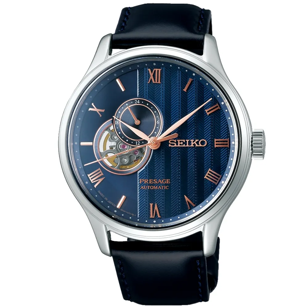 【SEIKO 精工】PRESAGE系列 極簡風 機械腕錶 推薦 送禮 畢業禮物 (SSA421J1/4R39-00W0B)