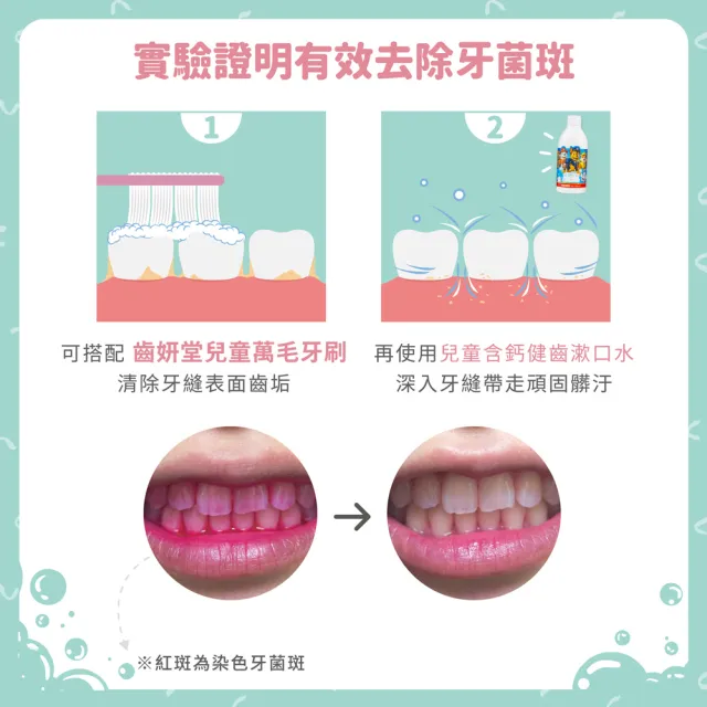 【Lab52 齒妍堂】兒童無氟含鈣健齒漱口水300gX2入組(十倍鈣漱口水/食品級配方/汪汪隊漱口水/無氟漱口水)