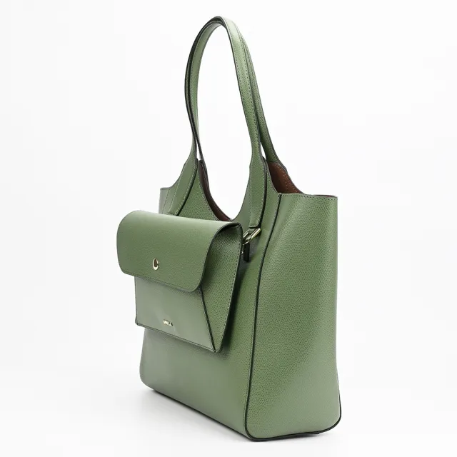 【FURLA 芙拉】LEA系列肩背托特包(S號/酪梨綠)