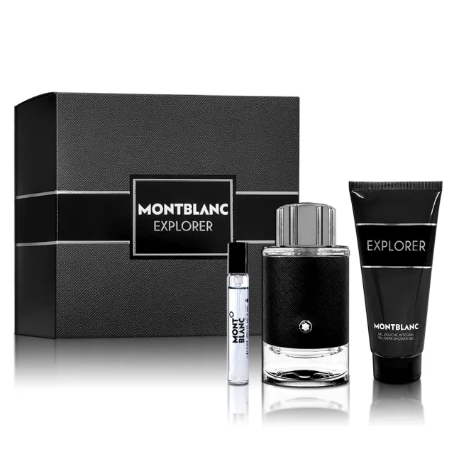 【MONTBLANC 萬寶龍】探尋旅者淡香精 100ML禮盒(淡香精100ML+隨身瓶7.5ML+沐浴膠100ML 專櫃公司貨)