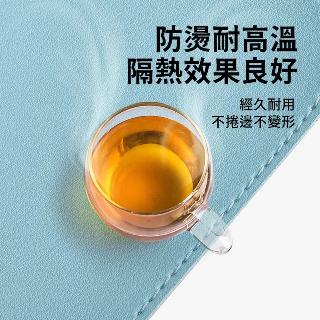 WUHU 雙面雙色PU皮革桌墊 防水防油素面滑鼠墊 辦公桌墊/電腦桌墊/餐墊/鼠標墊/寫字墊 90x45cm