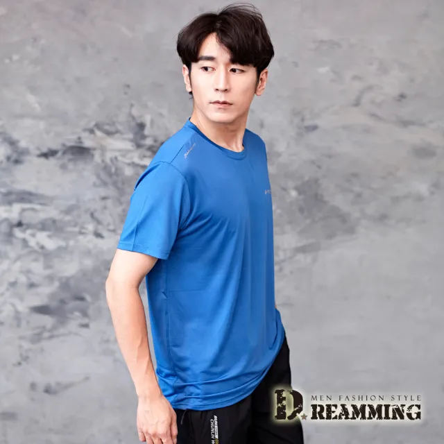 【Dreamming】買一送一！冰絲瞬涼吸濕速乾彈力圓領短T 涼感衣(共六色)