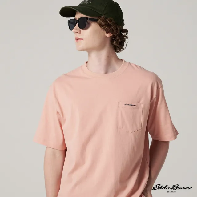 【Eddie Bauer】JAPAN EDITION 中性LOGO刺繡口袋設計Polo衫 任選 E-1TEA-1820