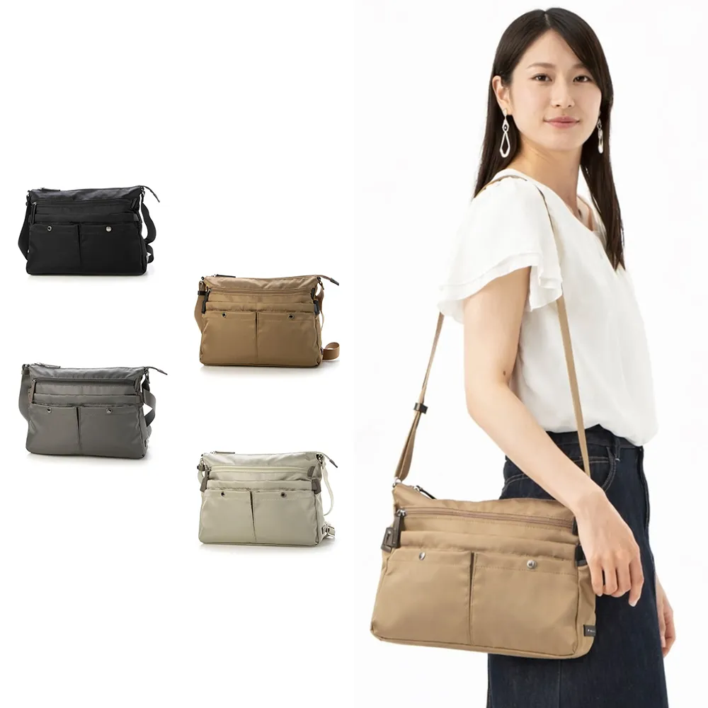 【LA BAGAGERIE】雙口袋方形斜背包(中/多色選) - momo購物網 - 好評推薦 -2026年7月