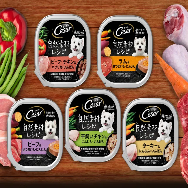 【Cesar 西莎】mopro限定 自然素材餐盒 85g*28入 寵物/狗罐頭/狗食