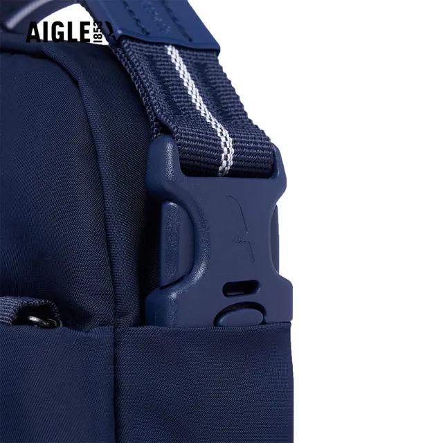 【AIGLE】防潑防盜兩用小包 1.1L｜AG-5AB06A057 深藍 (PACSAFE 小包 防水包 斜背包 防盜包 防潑