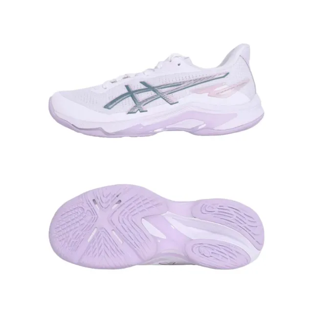 【asics 亞瑟士】NETBURNER BALLISTIC FF 4 女排球鞋-匹克球 緩震 亞瑟士(1053A070-106)